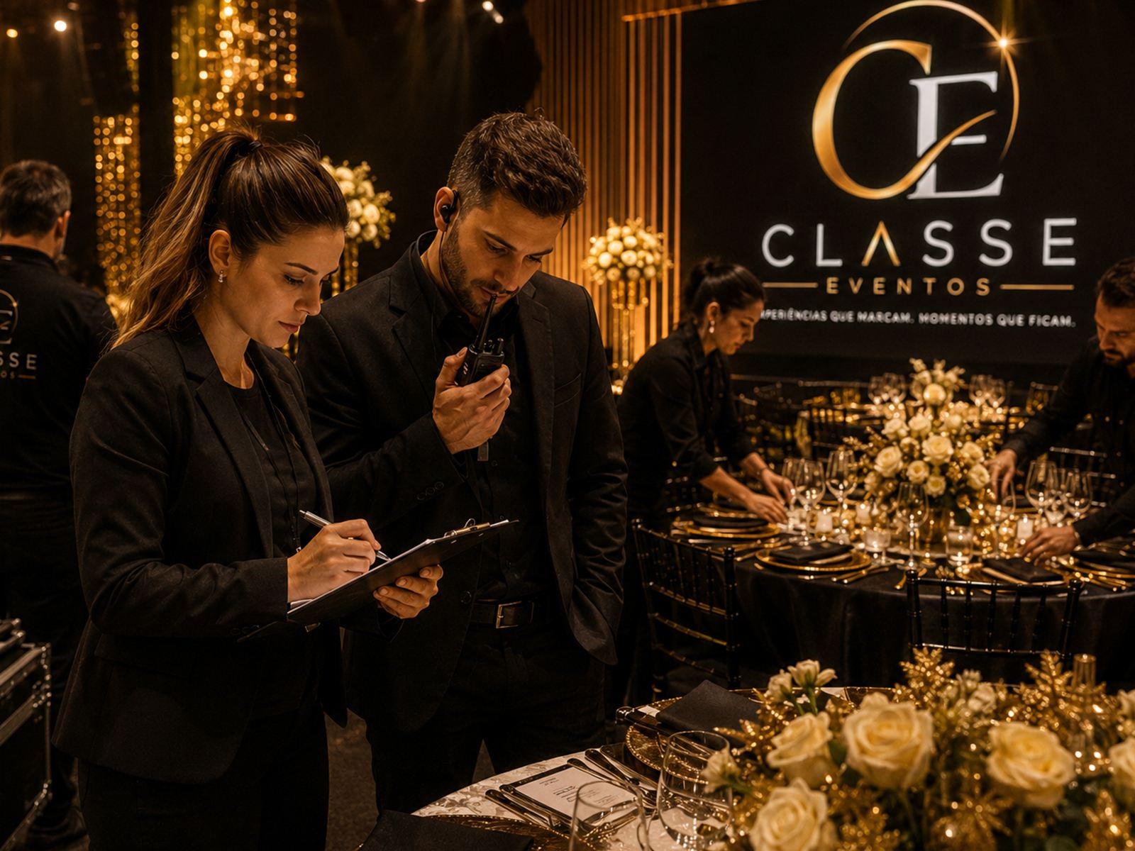 Equipe Classe Eventos em ação